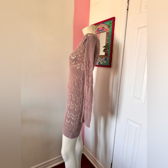 Pink Knit Swimsuit Cover Up - Picture 4 of 4